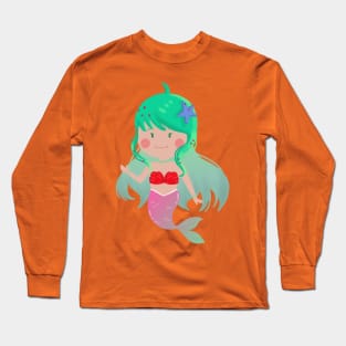 Chibi Mermaid Long Sleeve T-Shirt